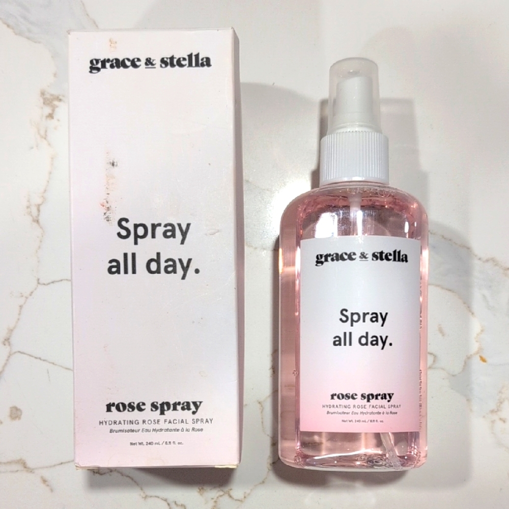 Grace & Stella Rose Spray Hydrating Facial Mist - Pink